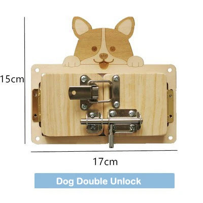 Busy Board DIY Accessories Unlock Door Latch Toy Parent-Child Handmade Interactive Montessori Education Baby Sensory Training