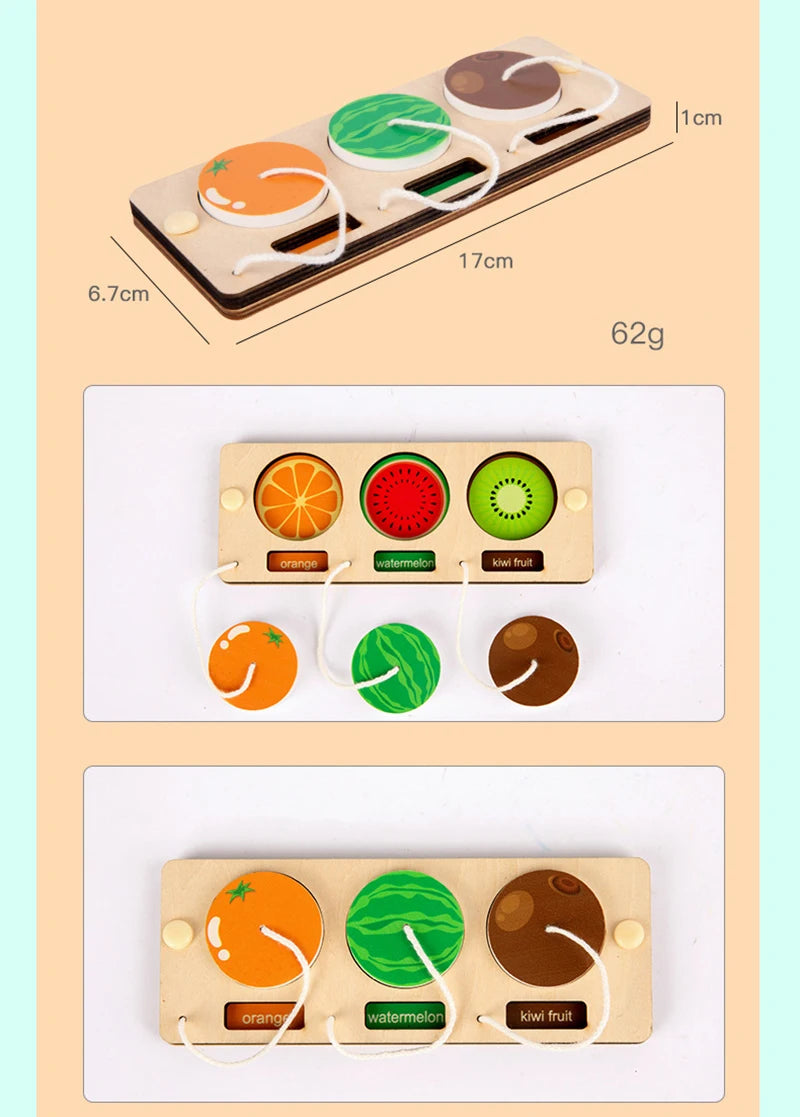 Busy Board Clothes Animal DIY Wooden Accessories Early Learning Toys Busy Board Matching Board Handmade Puzzle Educational Toys