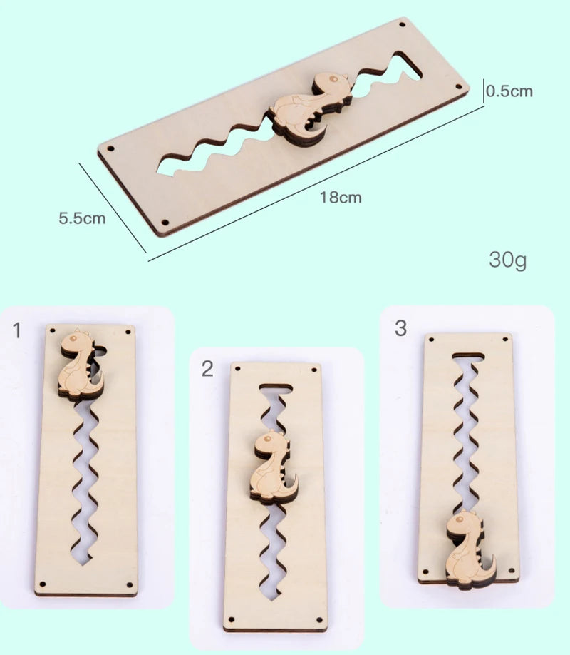 Busy Board Clothes Animal DIY Wooden Accessories Early Learning Toys Busy Board Matching Board Handmade Puzzle Educational Toys