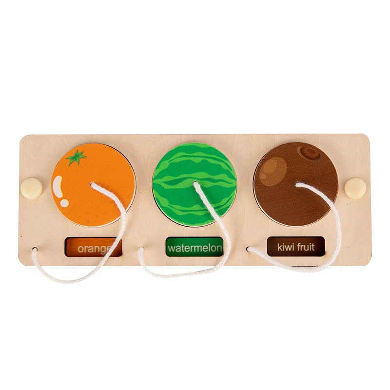 Busy Board Clothes Animal DIY Wooden Accessories Early Learning Toys Busy Board Matching Board Handmade Puzzle Educational Toys