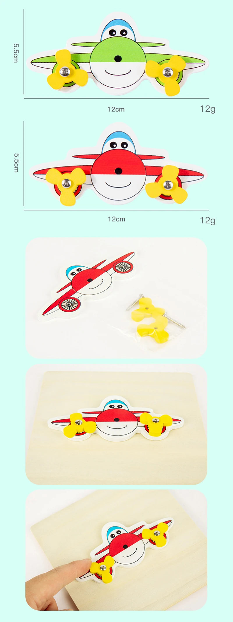 Busy Board Clothes Animal DIY Wooden Accessories Early Learning Toys Busy Board Matching Board Handmade Puzzle Educational Toys