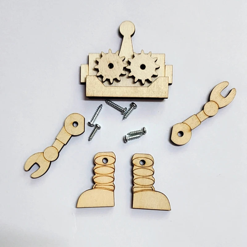 Busy Board Clothes Animal DIY Wooden Accessories Early Learning Toys Busy Board Matching Board Handmade Puzzle Educational Toys
