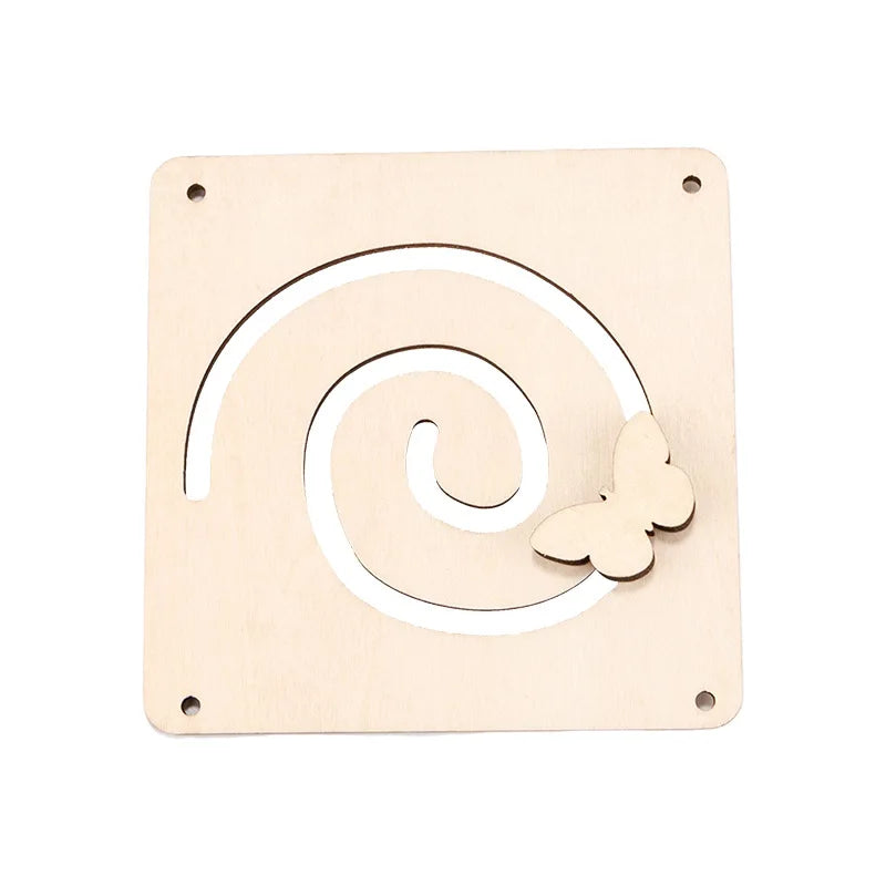 Montessori Busy Board Accessories Wooden Toy Combination Matching Doorbell Gear Graphics Educational Toy Education Trainig Toy