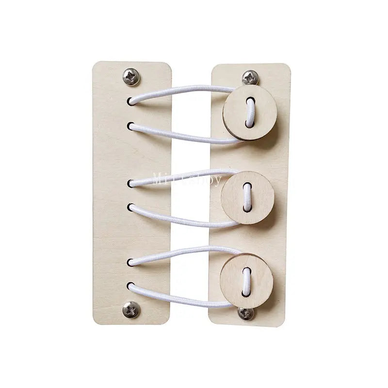 Baby DIY Wooden Montessori Busy Board Parts Busy Board Accessories Slide Alarm Clock Educational Toy Gear for Children Gifts