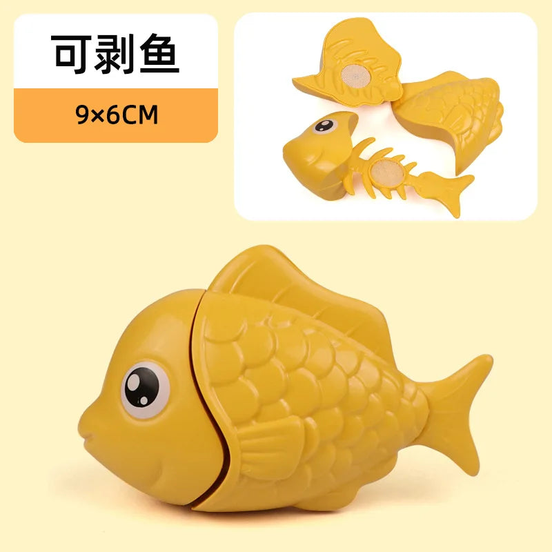 New 1Pcs Paste Chechele Montessori Simulation Toy Play House Vegetable Biscuit Bread Baking Toys Decompress Educational Toy Gift