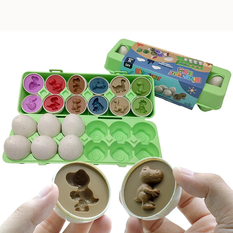 Matching Eggs Toys for Kids 1 2 3Toddlers Montessori Toys Easter Eggs Baby Shape Sorter Games Children Educational Learning Toys