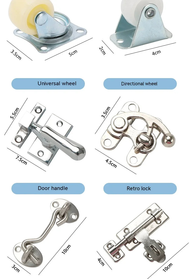 Busy Board DIY Accessories Unlock Door Latch Toy Parent-Child Handmade Interactive Montessori Education Baby Sensory Training
