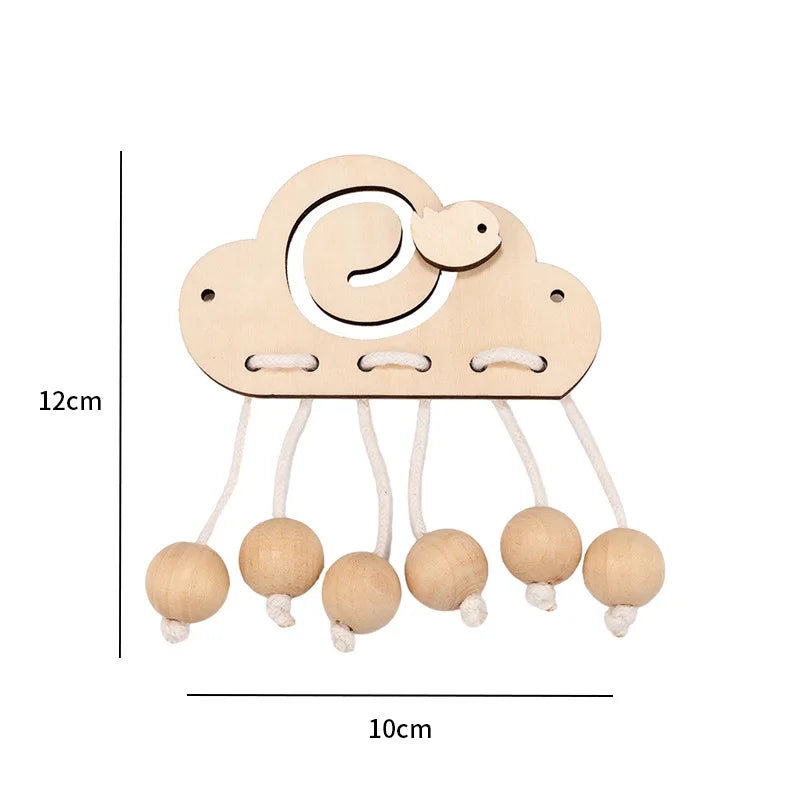 Busy Board DIY Montessori Toys Lock Mobile Children Wood Chips Skill Training Parent-Child Game Puzzle Intelligence Development