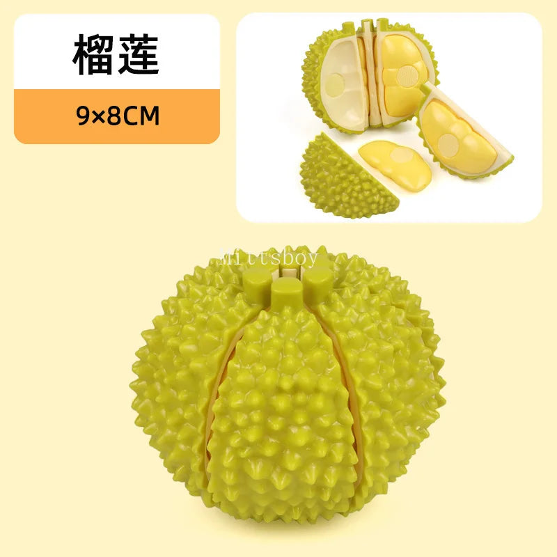 New 1Pcs Paste Chechele Montessori Simulation Toy Play House Vegetable Biscuit Bread Baking Toys Decompress Educational Toy Gift