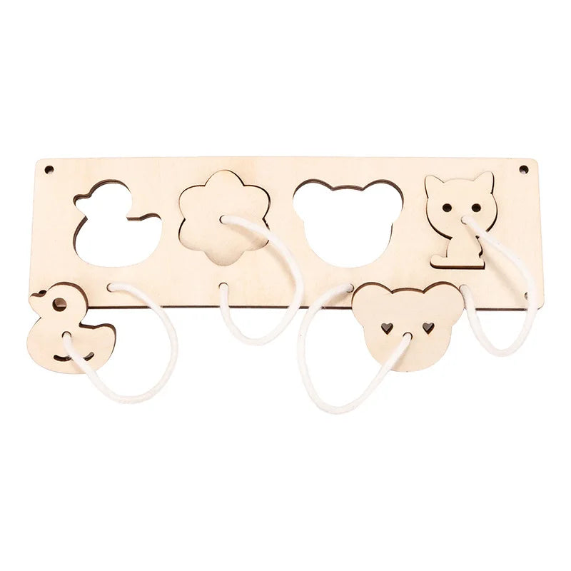 Montessori Busy Board Accessories Wooden Toy Combination Matching Doorbell Gear Graphics Educational Toy Education Trainig Toy