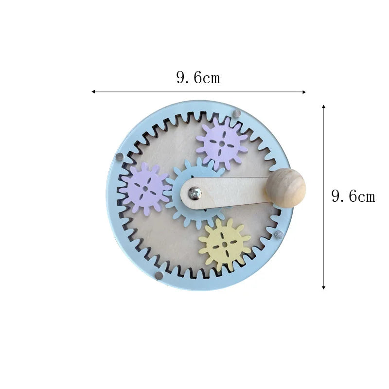 Baby DIY Wooden Montessori Busy Board Parts Busy Board Accessories Slide Alarm Clock Educational Toy Gear for Children Gifts