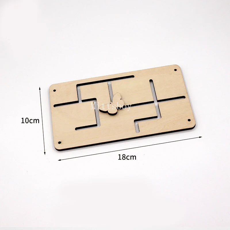 Busy Board Accessories Montessori Wooden Toy Key Lock Switch Slides Paillette Educational Toy Early Education Training Toy Gifts
