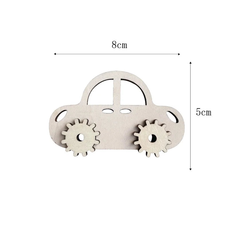 Baby DIY Wooden Montessori Busy Board Parts Busy Board Accessories Slide Alarm Clock Educational Toy Gear for Children Gifts