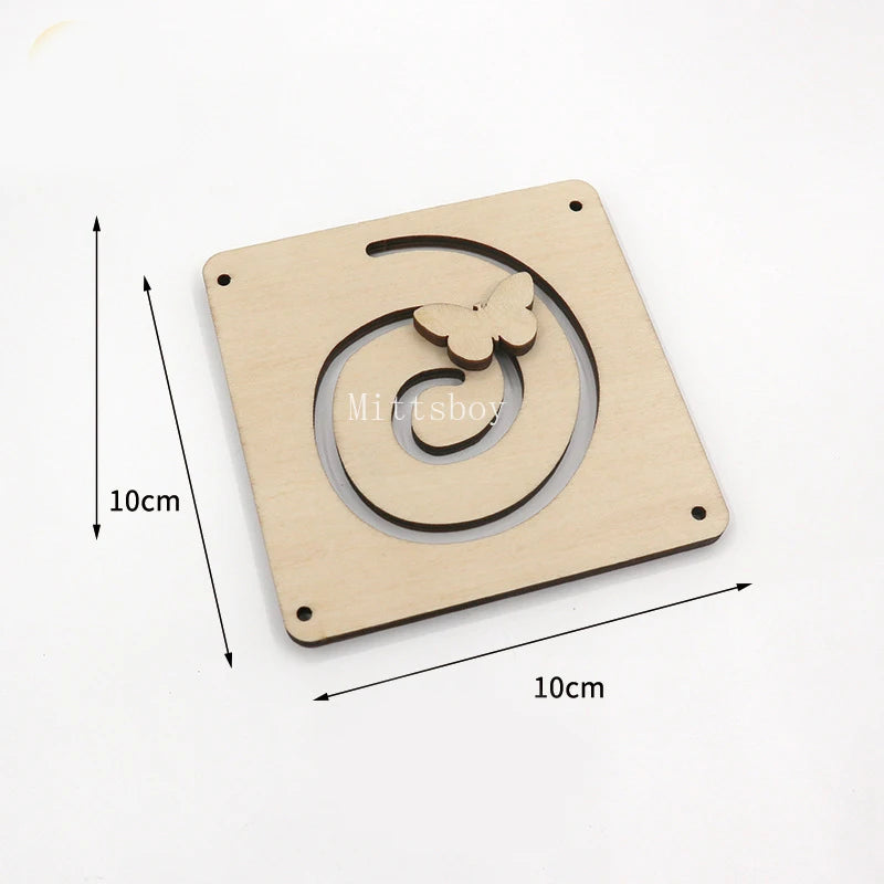 Busy Board Accessories Montessori Wooden Toy Key Lock Switch Slides Paillette Educational Toy Early Education Training Toy Gifts