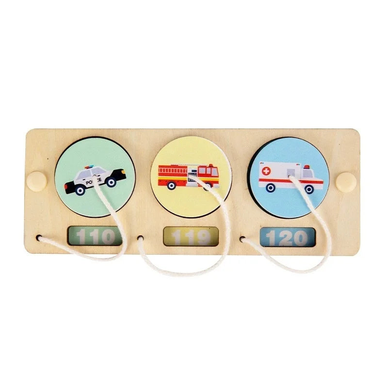 DIY Montessori Busy Board Material Accessories Rainbow Card Water Pipe Aid Early Education Learning Skill Toy Wooden Toys Gifts