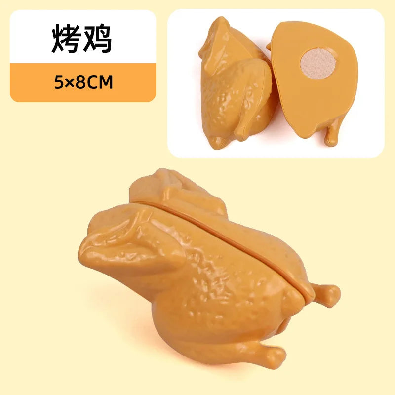 New 1Pcs Paste Chechele Montessori Simulation Toy Play House Vegetable Biscuit Bread Baking Toys Decompress Educational Toy Gift