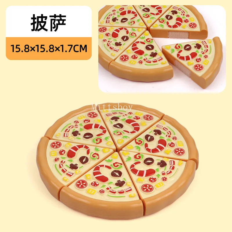New 1Pcs Paste Chechele Montessori Simulation Toy Play House Vegetable Biscuit Bread Baking Toys Decompress Educational Toy Gift