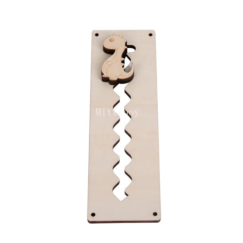 Baby DIY Wooden Montessori Busy Board Parts Busy Board Accessories Slide Alarm Clock Educational Toy Gear for Children Gifts