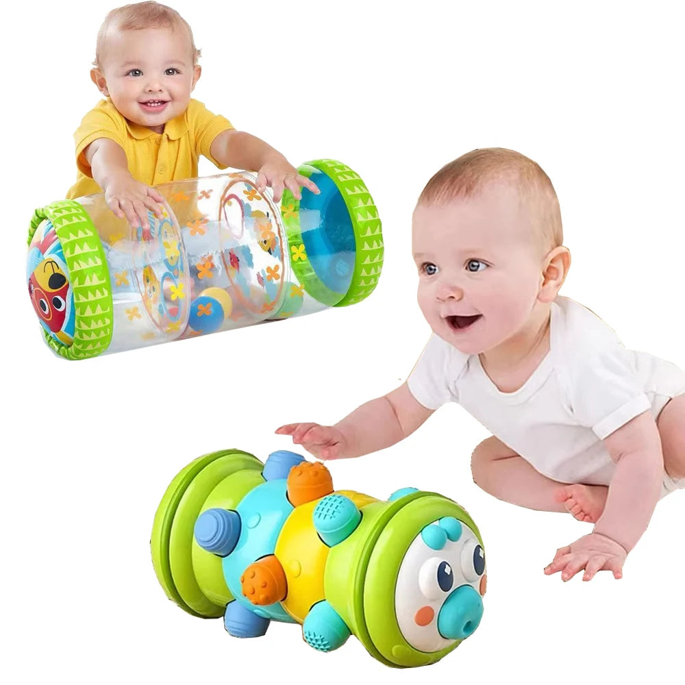 Baby Crawling Roller Toy Infant Activity Tummy Time Roller Montessori Educational Development Sensory Toys for Kids 0 12 Months