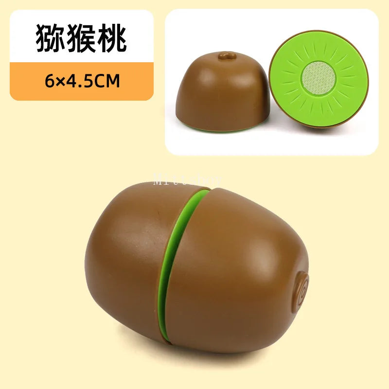 New 1Pcs Paste Chechele Montessori Simulation Toy Play House Vegetable Biscuit Bread Baking Toys Decompress Educational Toy Gift