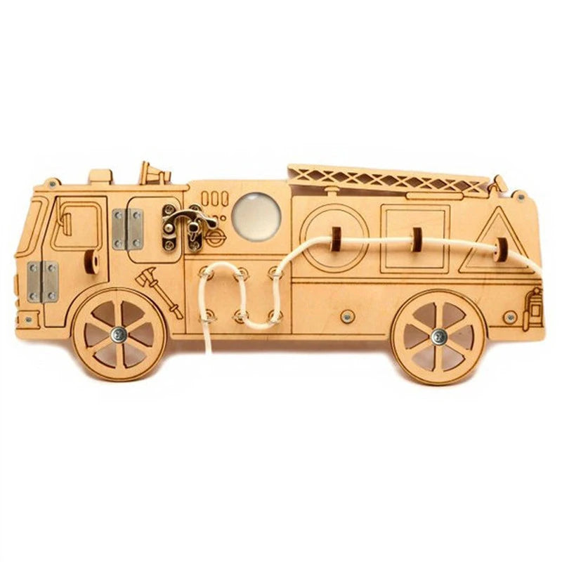 Busy Board Clothes Animal DIY Wooden Accessories Early Learning Toys Busy Board Matching Board Handmade Puzzle Educational Toys