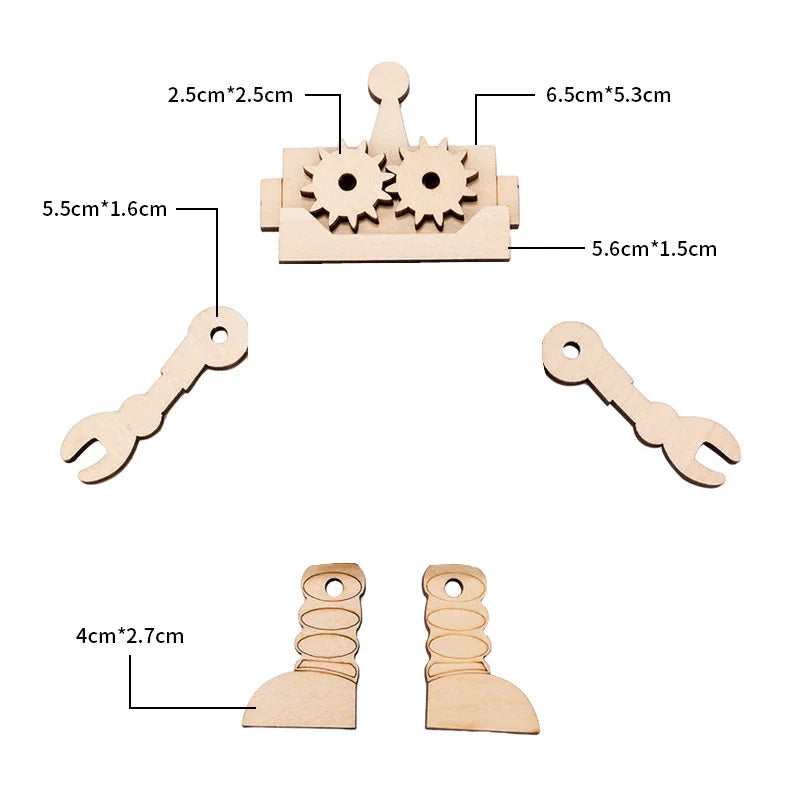 Baby DIY Wooden Montessori Busy Board Parts Busy Board Accessories Slide Alarm Clock Educational Toy Gear for Children Gifts