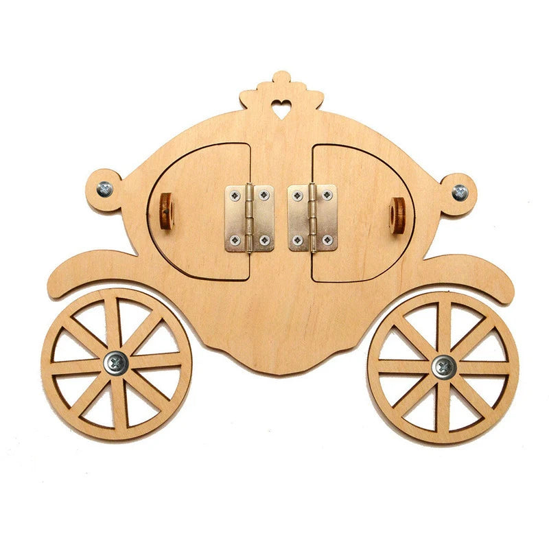 Busy Board Clothes Animal DIY Wooden Accessories Early Learning Toys Busy Board Matching Board Handmade Puzzle Educational Toys