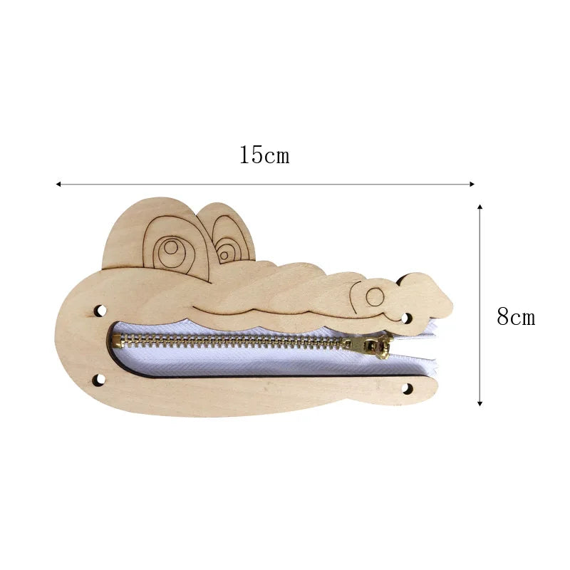 Baby DIY Wooden Montessori Busy Board Parts Busy Board Accessories Slide Alarm Clock Educational Toy Gear for Children Gifts