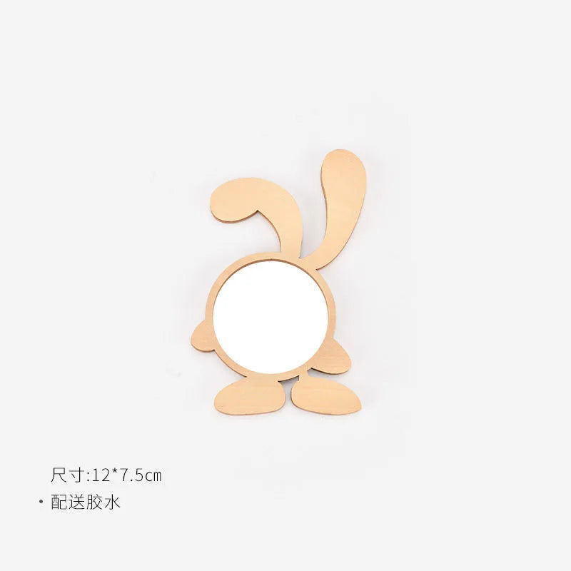 DIY Montessori Busy Board Wooden Toy Accessory animal Hourglas Alarm Clock Mirror Educational Unlock Sensory Toy Educational Toy