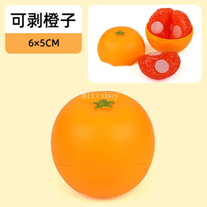 New 1Pcs Paste Chechele Montessori Simulation Toy Play House Vegetable Biscuit Bread Baking Toys Decompress Educational Toy Gift