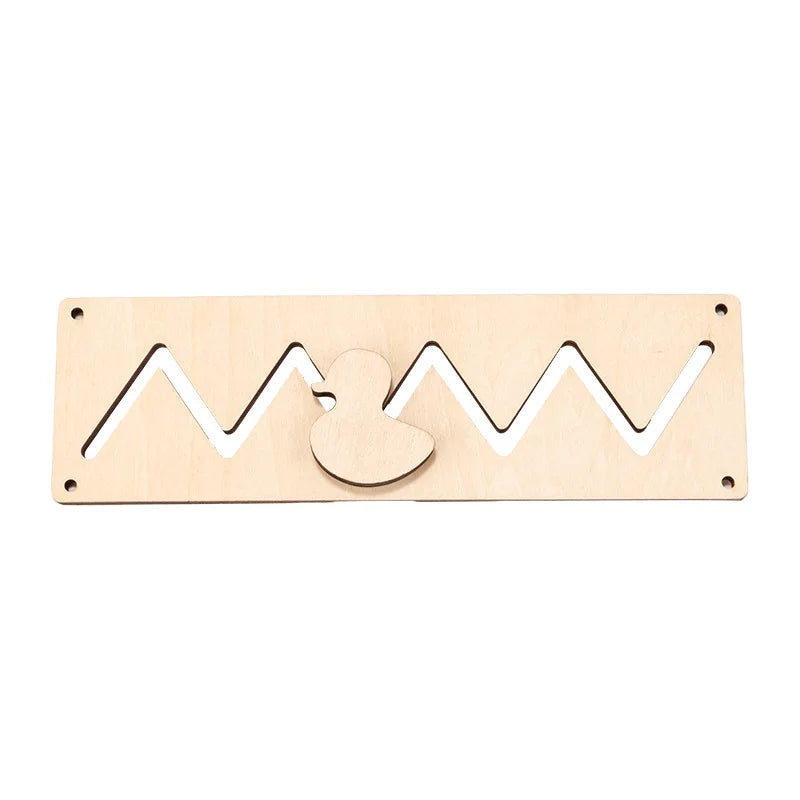 Montessori Busy Board Accessories Wooden Toy Combination Matching Doorbell Gear Graphics Educational Toy Education Trainig Toy