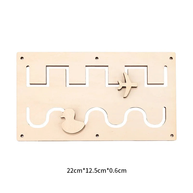 Montessori Busy Board Accessories DIY Part Wood Educatioal Games Wooden Activity Sensory Toddler Kid Children Toy