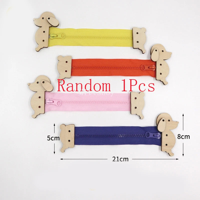 Busy Board Accessories Montessori Wooden Toy Key Lock Switch Slides Paillette Educational Toy Early Education Training Toy Gifts
