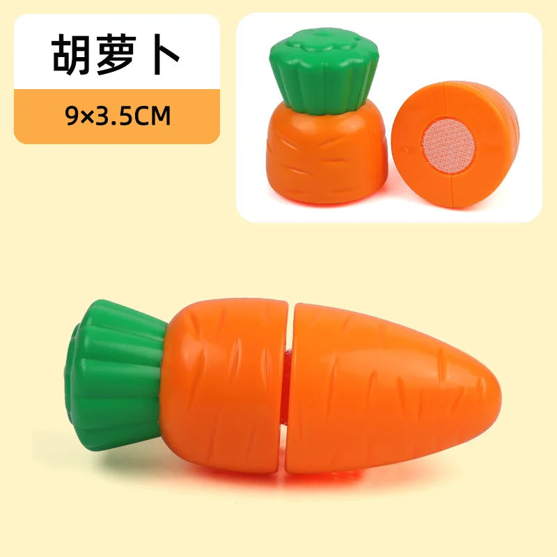 New 1Pcs Paste Chechele Montessori Simulation Toy Play House Vegetable Biscuit Bread Baking Toys Decompress Educational Toy Gift