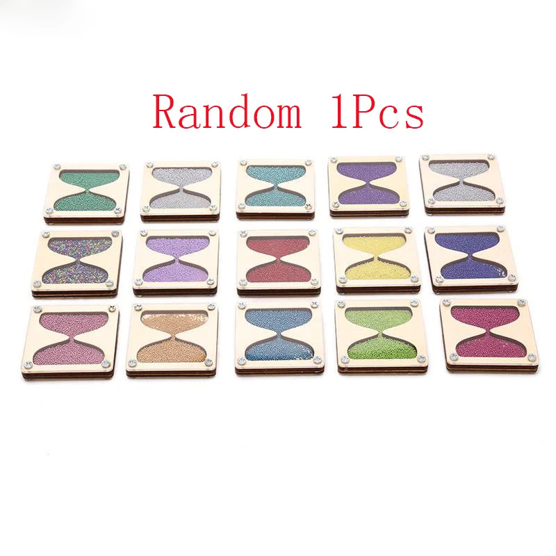 DIY Montessori Busy Board Wooden Toy Accessory animal Hourglas Alarm Clock Mirror Educational Unlock Sensory Toy Educational Toy