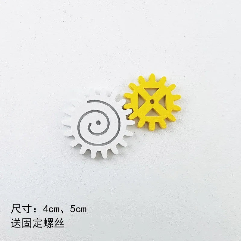 DIY Montessori Busy Board Wooden Toy Accessory animal Hourglas Alarm Clock Mirror Educational Unlock Sensory Toy Educational Toy