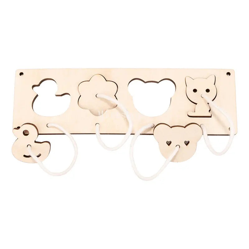 Baby DIY Wooden Montessori Busy Board Parts Busy Board Accessories Slide Alarm Clock Educational Toy Gear for Children Gifts