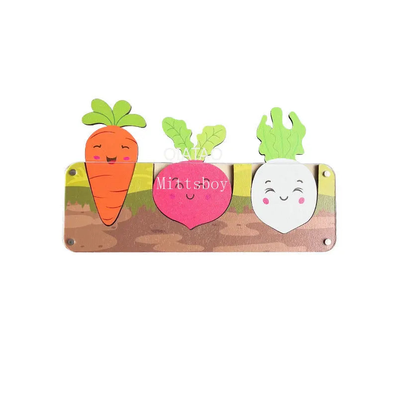 Baby DIY Wooden Montessori Busy Board Parts Busy Board Accessories Slide Alarm Clock Educational Toy Gear for Children Gifts