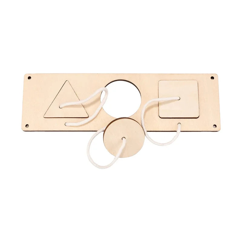 Montessori Busy Board Accessories Wooden Toy Combination Matching Doorbell Gear Graphics Educational Toy Education Trainig Toy