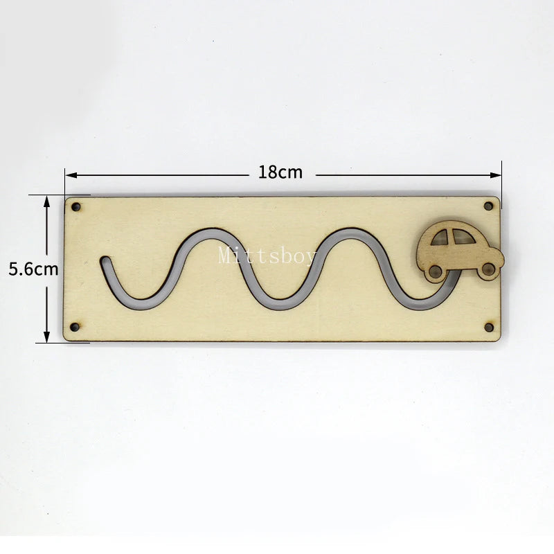 Busy Board Accessories Montessori Wooden Toy Key Lock Switch Slides Paillette Educational Toy Early Education Training Toy Gifts