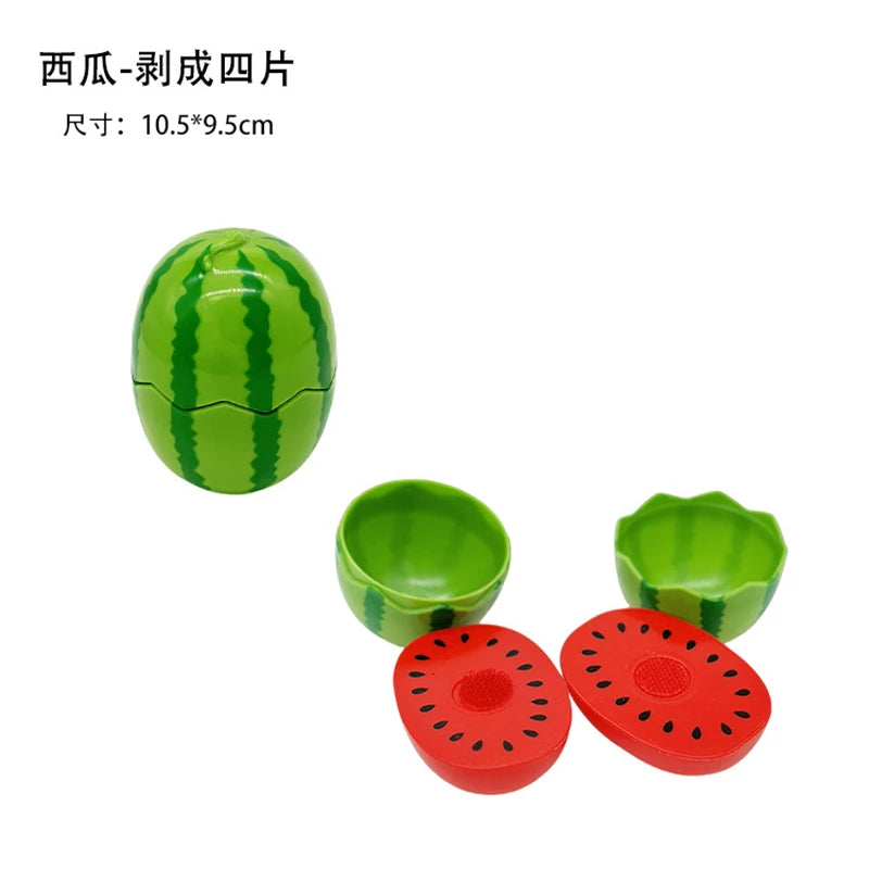 Montessori Educational Toy - 1Pc Simulation Fruit Set Including Durian, Grapefruit & Cherry - Perfect for Kids