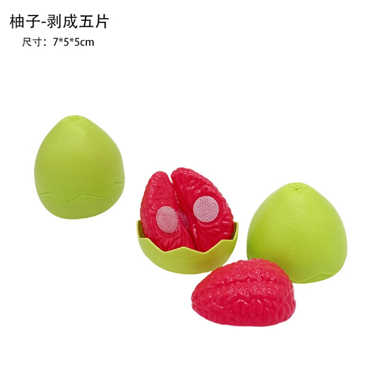 Montessori Educational Toy - 1Pc Simulation Fruit Set Including Durian, Grapefruit & Cherry - Perfect for Kids