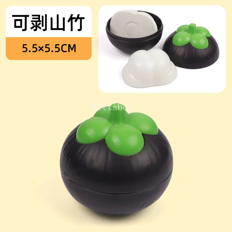 New 1Pcs Paste Chechele Montessori Simulation Toy Play House Vegetable Biscuit Bread Baking Toys Decompress Educational Toy Gift