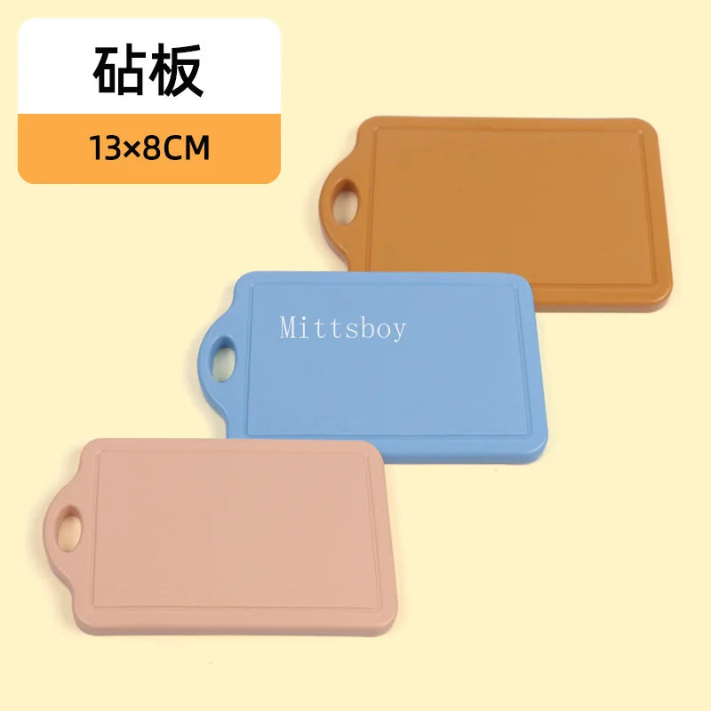 New 1Pcs Paste Chechele Montessori Simulation Toy Play House Vegetable Biscuit Bread Baking Toys Decompress Educational Toy Gift