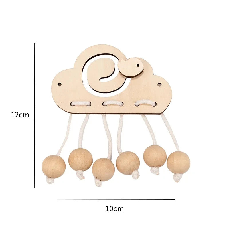 Busy Board Clothes Animal DIY Wooden Accessories Early Learning Toys Busy Board Matching Board Handmade Puzzle Educational Toys