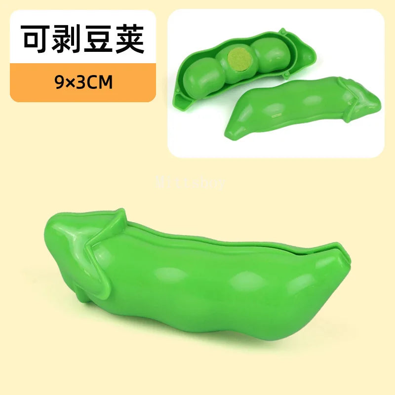New 1Pcs Paste Chechele Montessori Simulation Toy Play House Vegetable Biscuit Bread Baking Toys Decompress Educational Toy Gift