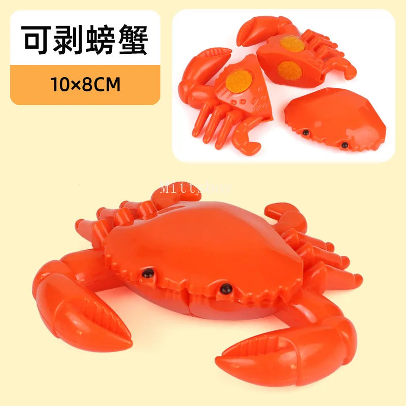 New 1Pcs Paste Chechele Montessori Simulation Toy Play House Vegetable Biscuit Bread Baking Toys Decompress Educational Toy Gift