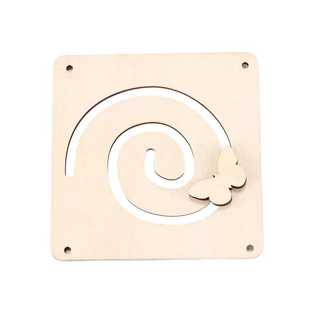 DIY Montessori Busy Board Wooden Toy Accessory animal Hourglas Alarm Clock Mirror Educational Unlock Sensory Toy Educational Toy