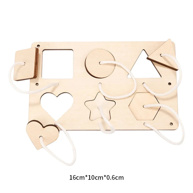 Montessori Busy Board Accessories DIY Part Wood Educatioal Games Wooden Activity Sensory Toddler Kid Children Toy