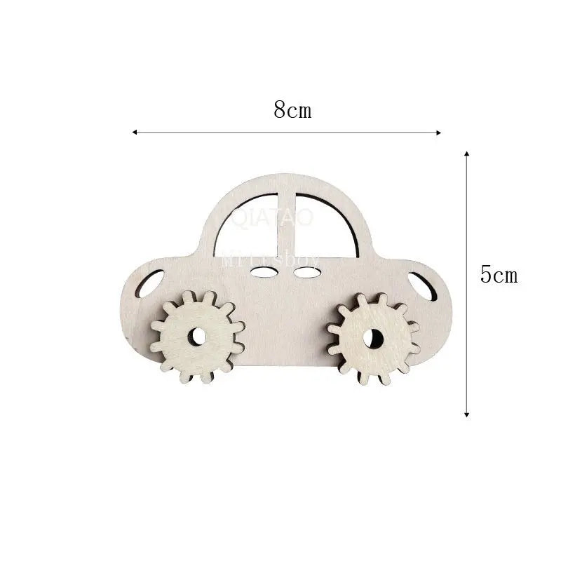 Baby DIY Wooden Montessori Busy Board Parts Busy Board Accessories Slide Alarm Clock Educational Toy Gear for Children Gifts